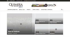 Desktop Screenshot of festival-quimera.com
